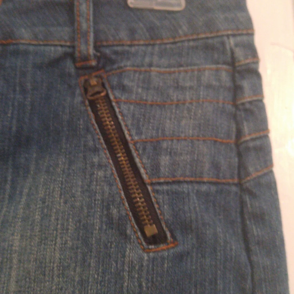 Ghosts & Angels denim mini skirt size small